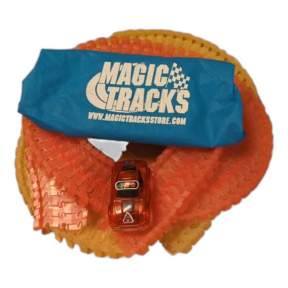 Magic Tracks Glow in the Dark Race Track Car Set Carrying Bag Storage - Picture 1 of 11